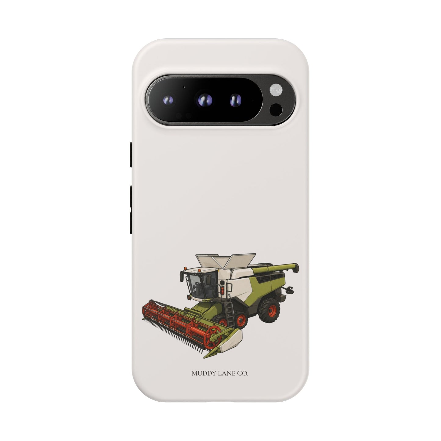 Combine Harvester Tough Phone Case in Warm Cream Matte