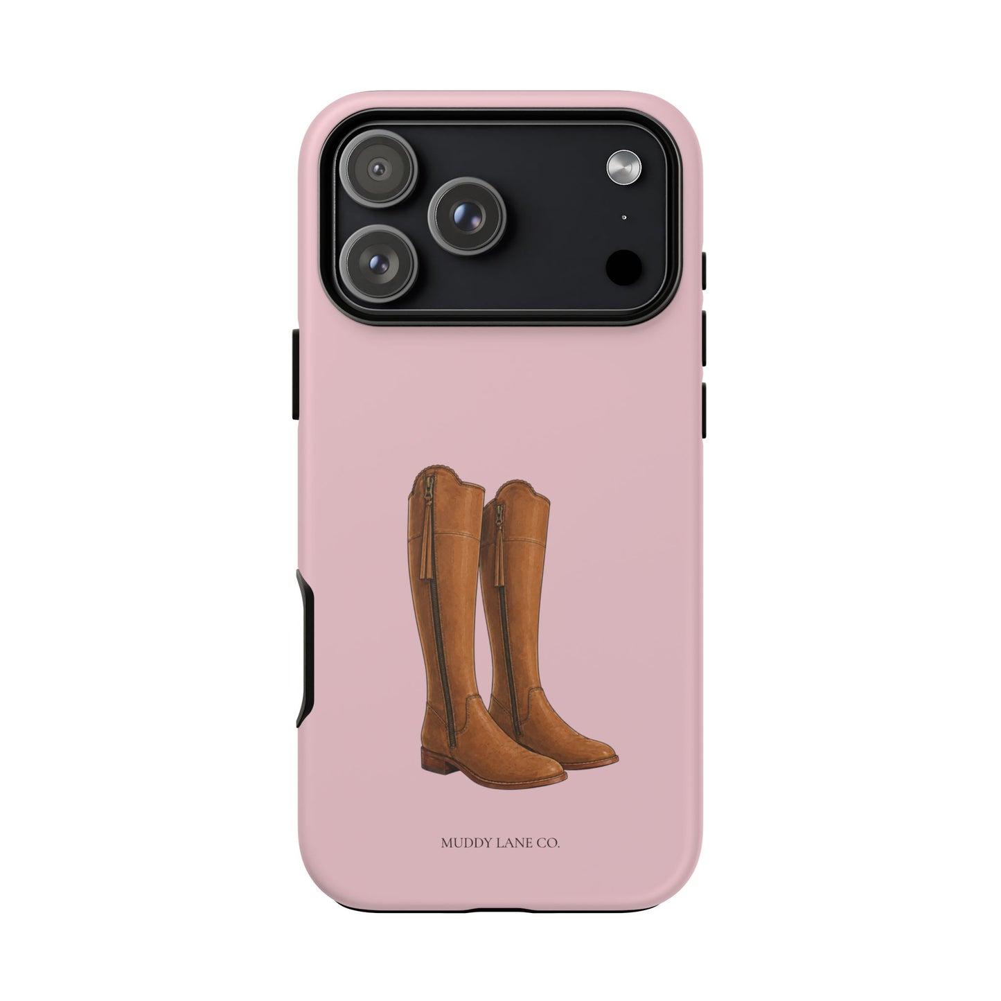 Riding Boots Tough Phone Case in Soft Rosette Pink Matte
