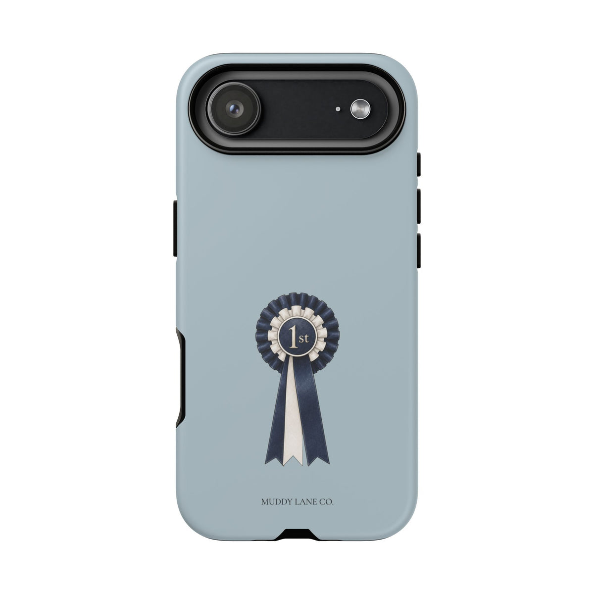 Rosette Tough Phone Case in Dusty Blue Matte