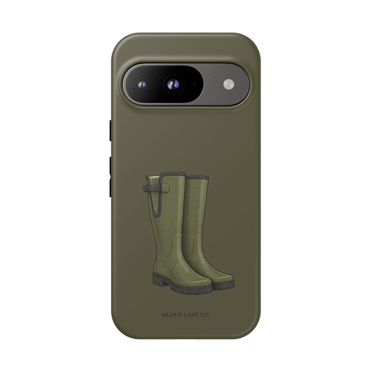 Wellies Tough Phone Case in Muddy Green Matte