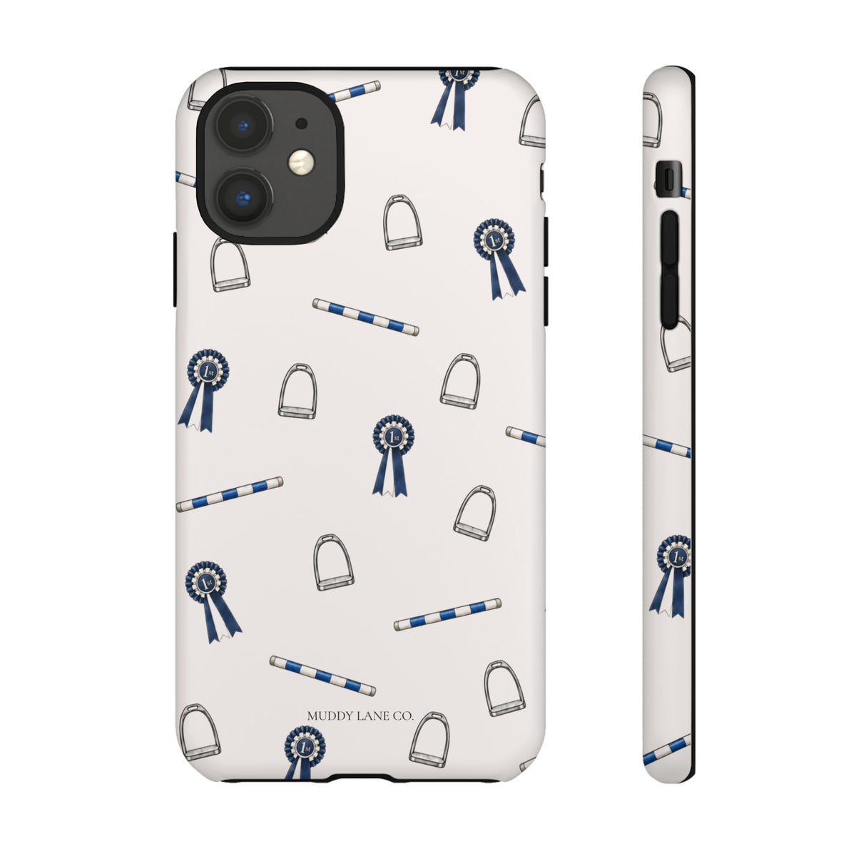 Show Day Pattern Tough Phone Case in Warm Cream Matte