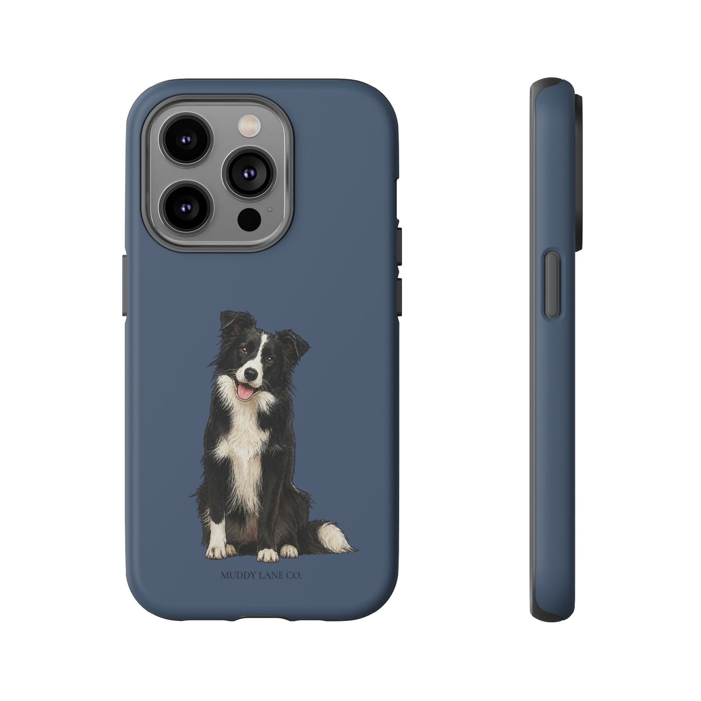 Border Collie Tough Phone Case in Deep Navy Matte
