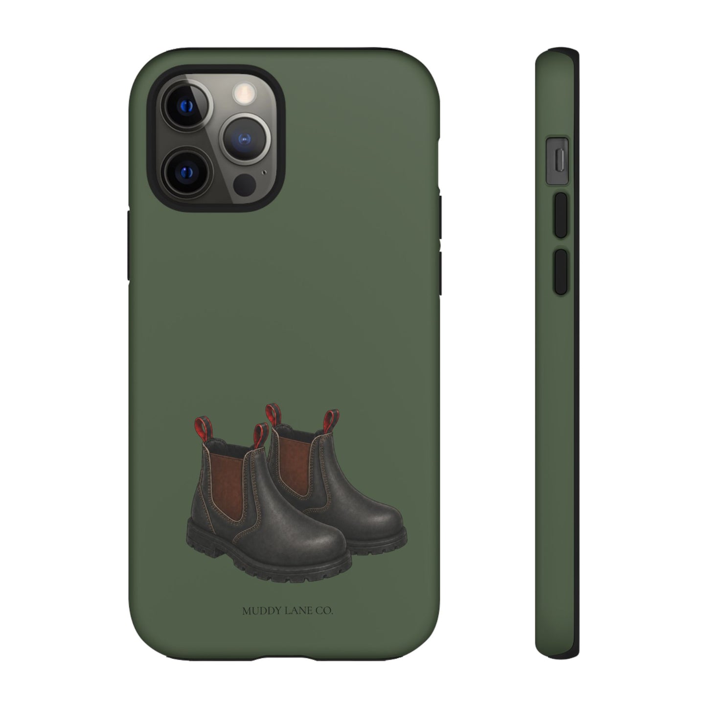 Yard Boots Tough Phone Case in Forest Green Matte