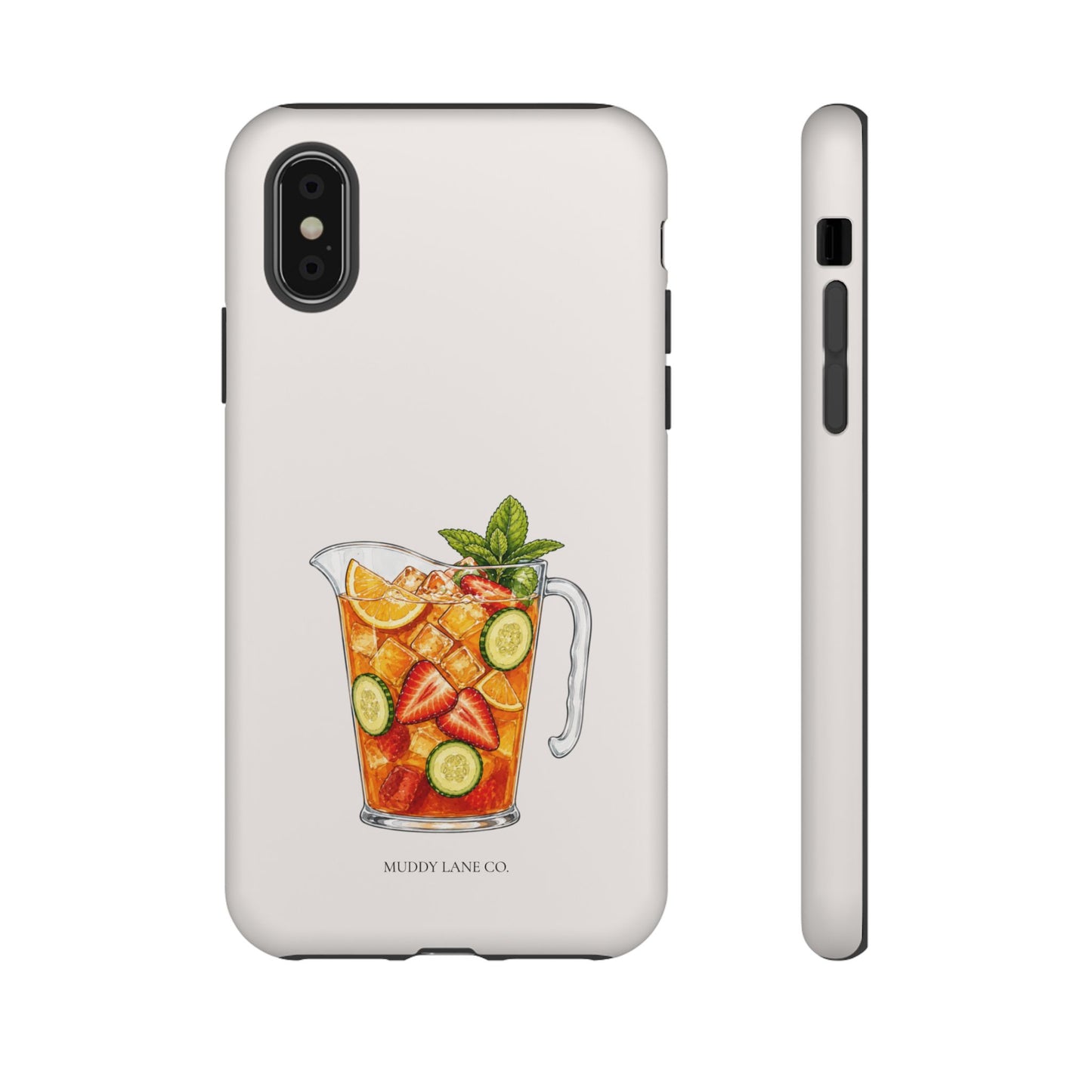 Summer Drink Jug Tough Phone Case in Warm Cream Matte