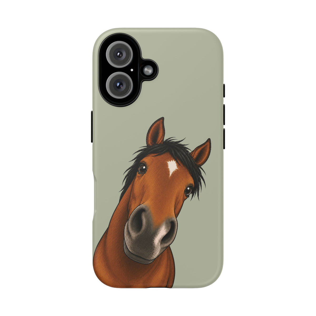 Boop Horse Tough Phone Case in Light Sage Matte
