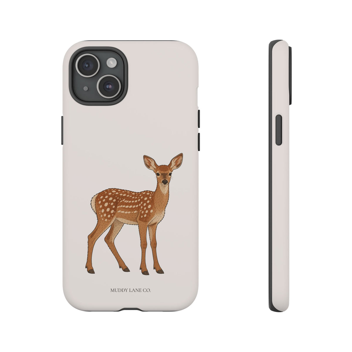 Fawn Tough Phone Case in Warm Cream Matte
