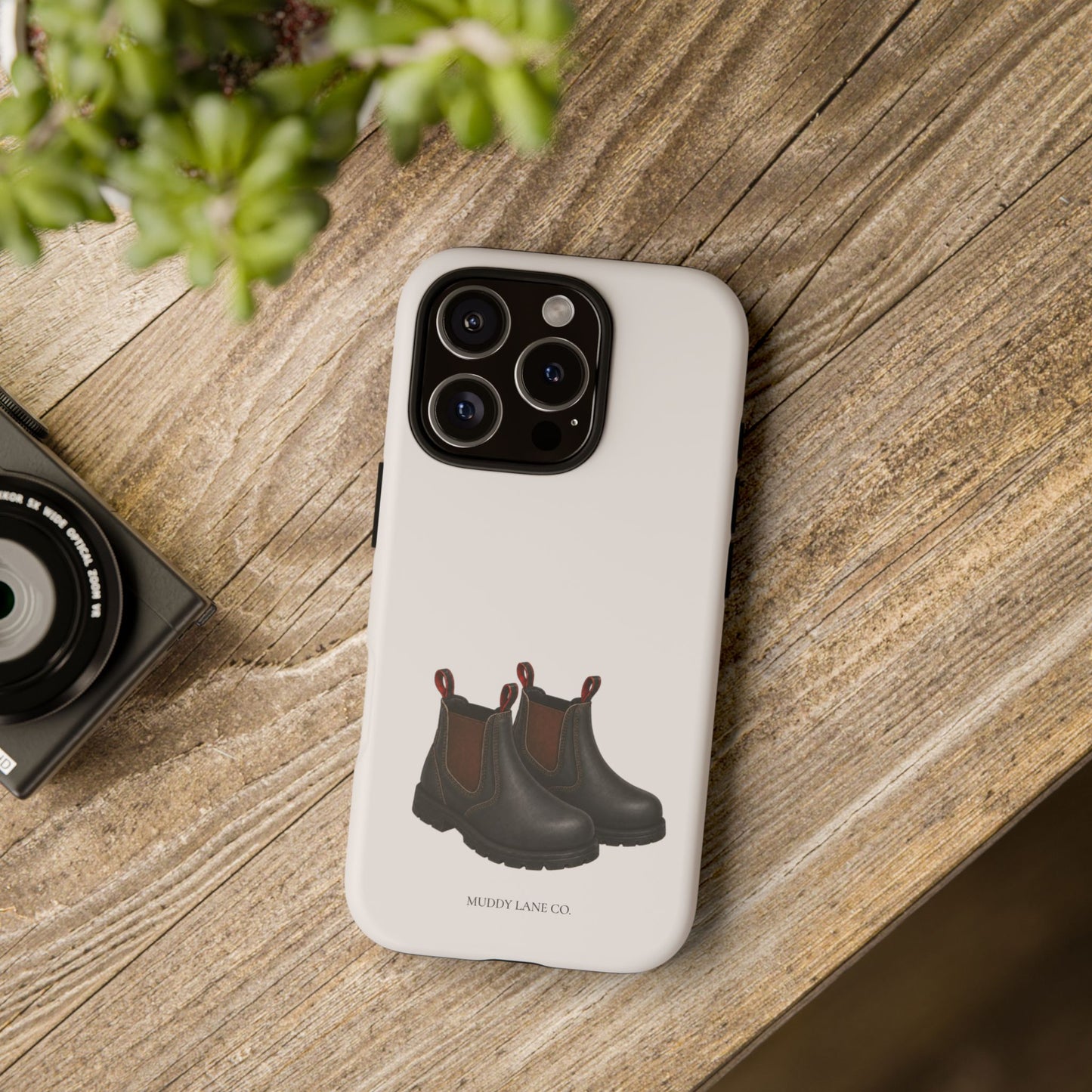 Yard Boots Tough Phone Case in Warm Cream Matte