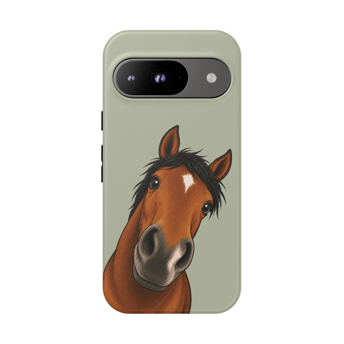 Boop Horse Tough Phone Case in Light Sage Matte