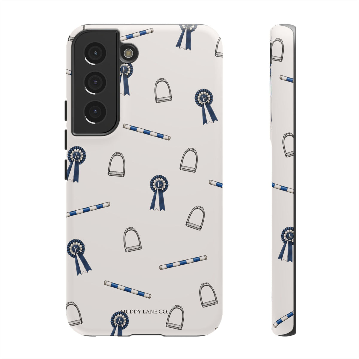 Show Day Pattern Tough Phone Case in Warm Cream Matte