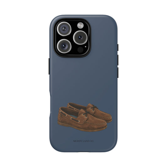 Deck Shoes Tough Phone Case in Deep Navy Matte