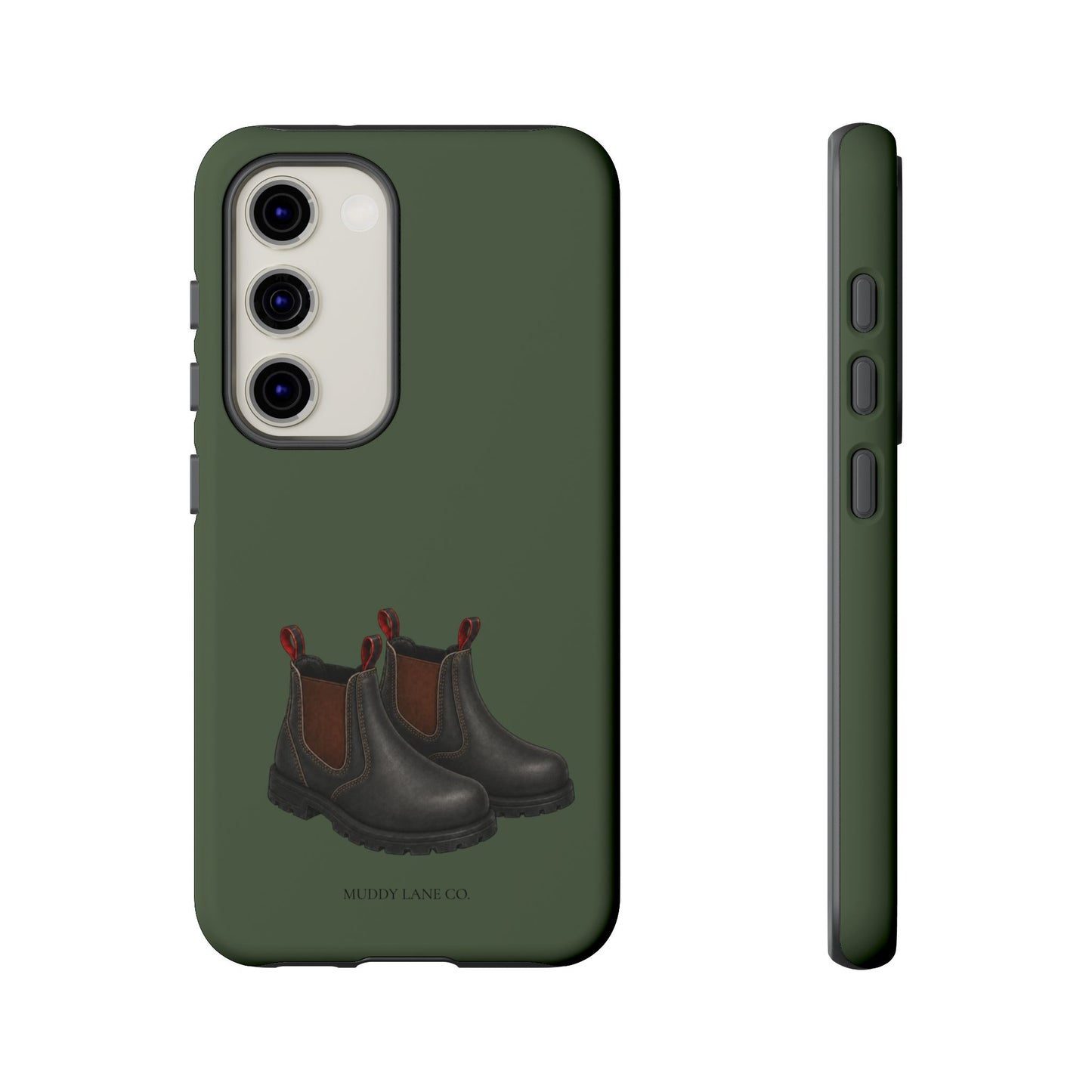 Yard Boots Tough Phone Case in Forest Green Matte