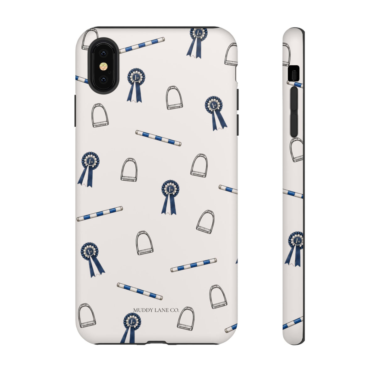 Show Day Pattern Tough Phone Case in Warm Cream Matte