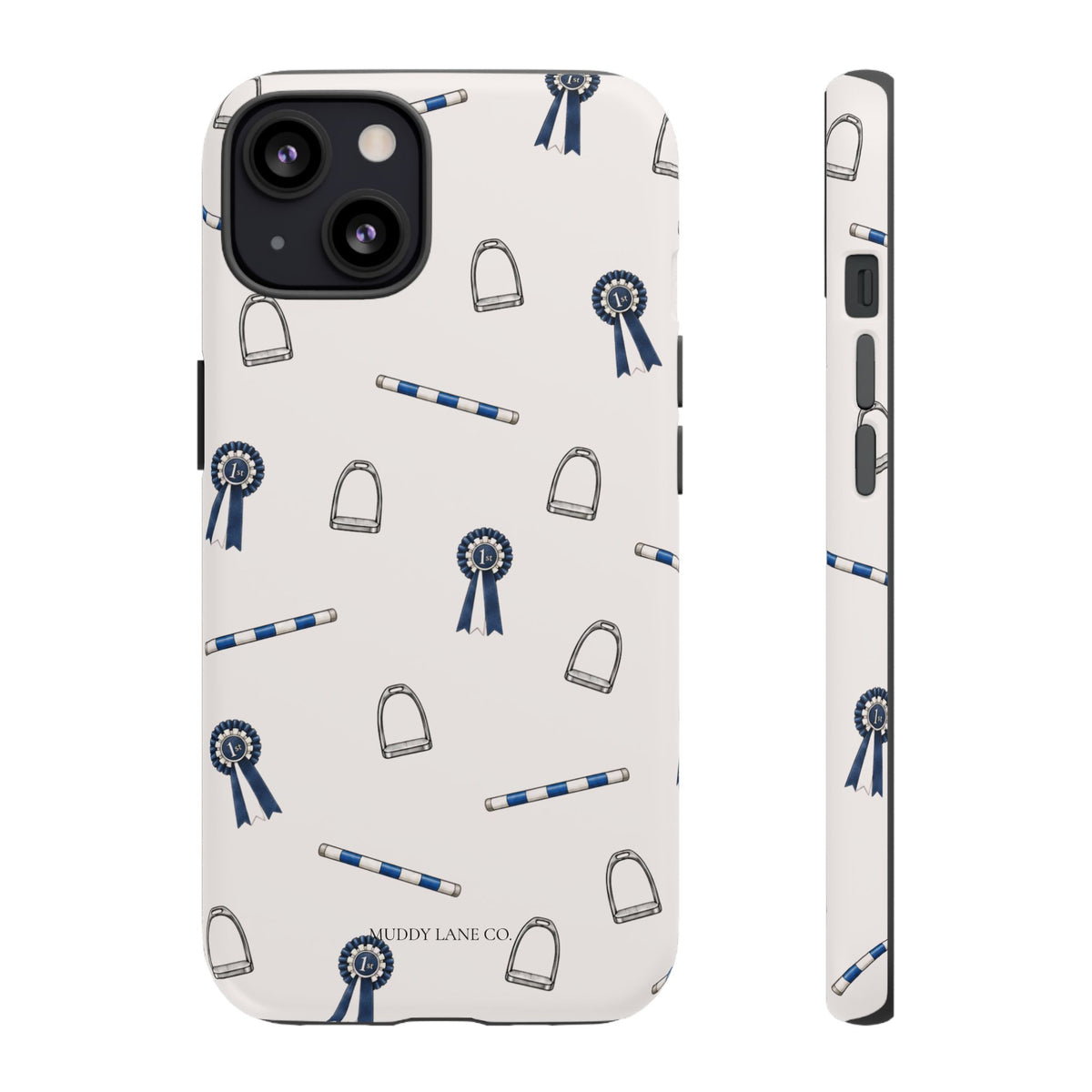 Show Day Pattern Tough Phone Case in Warm Cream Matte