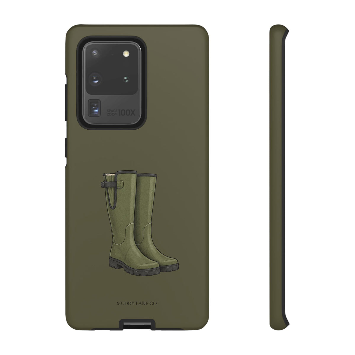 Wellies Tough Phone Case in Muddy Green Matte