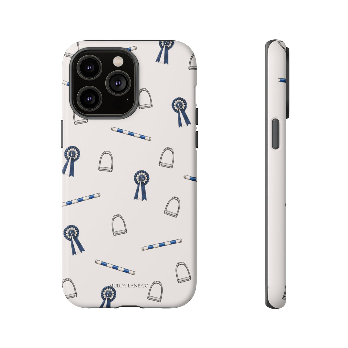 Show Day Pattern Tough Phone Case in Warm Cream Matte
