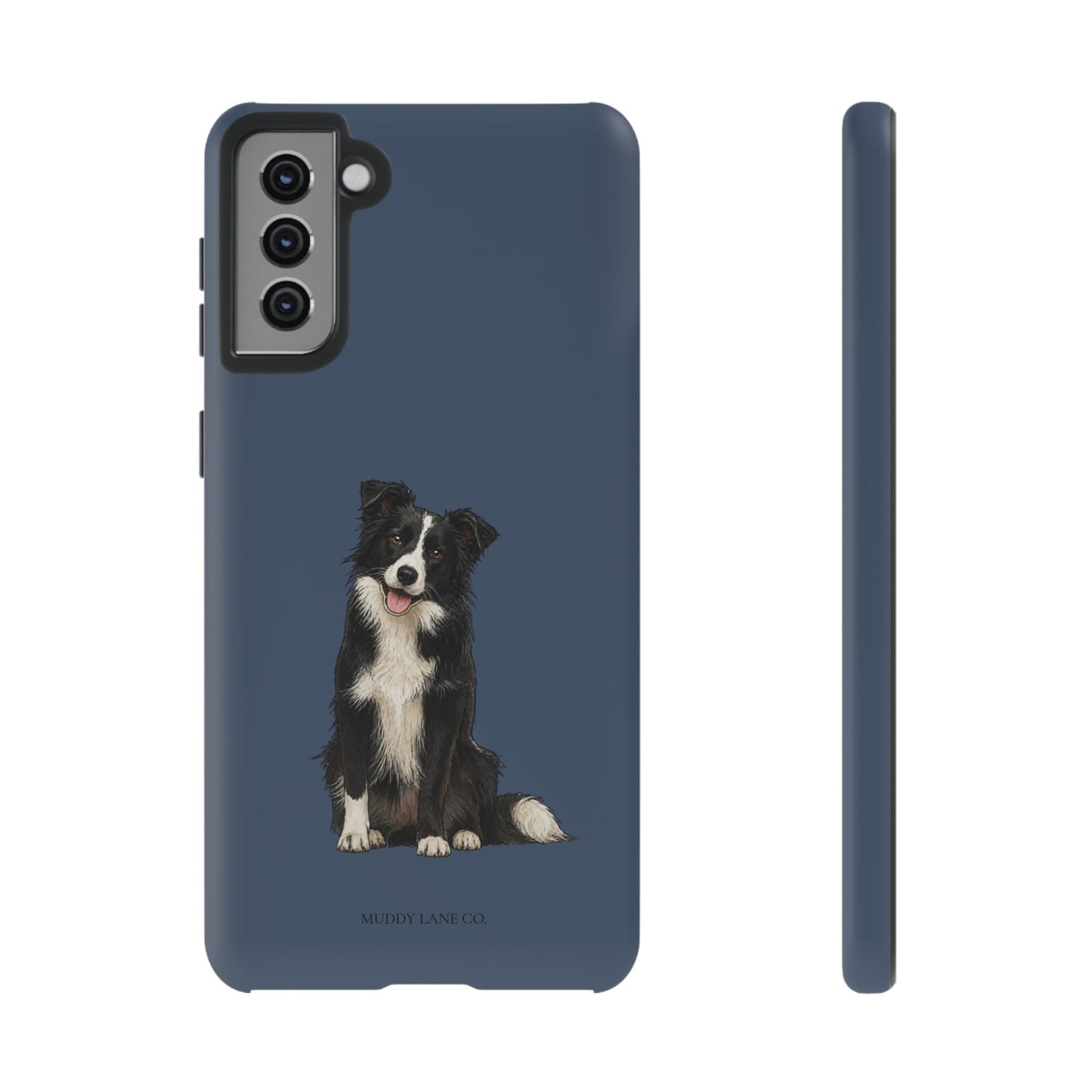 Border Collie Tough Phone Case in Deep Navy Matte