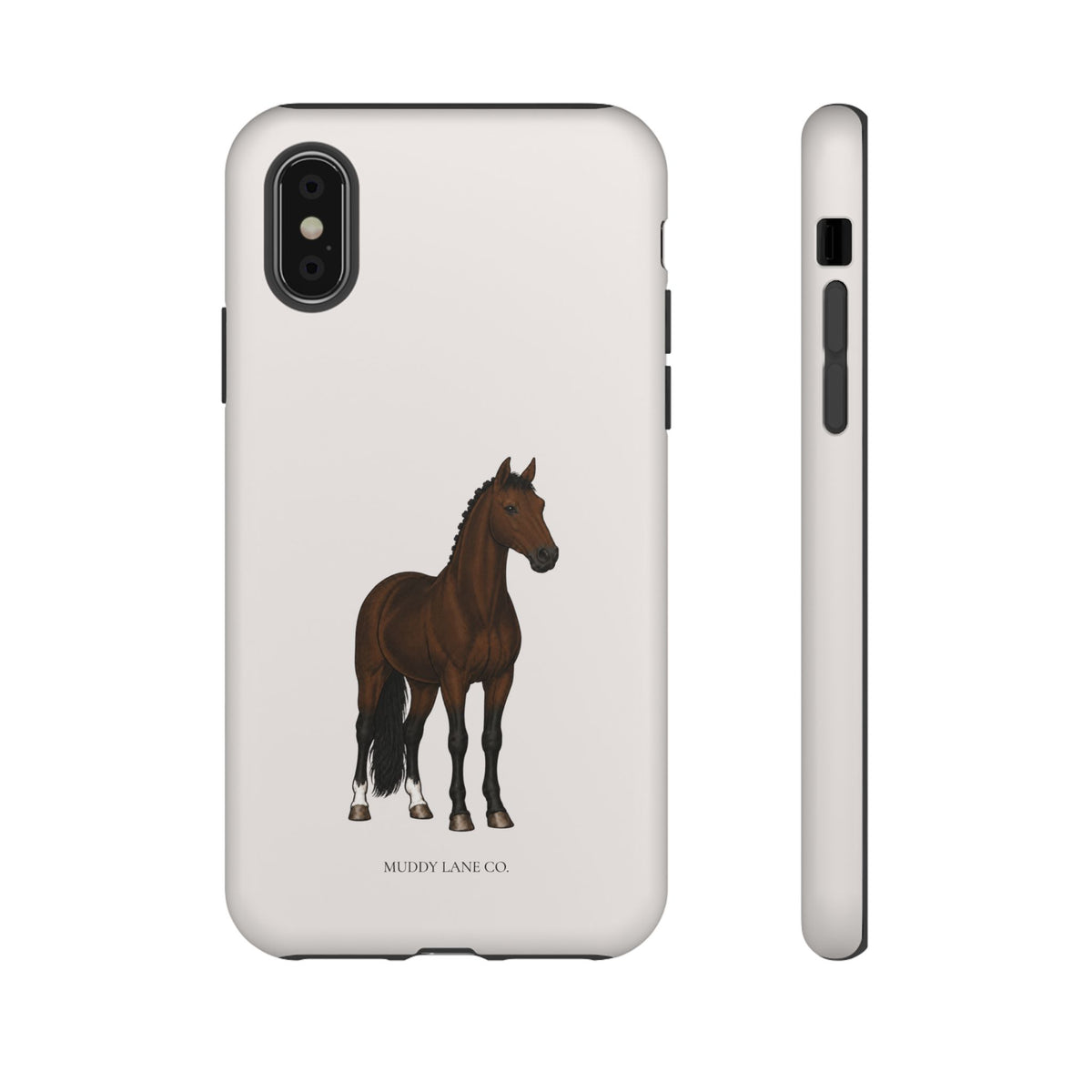 Bay Horse Tough Phone Case in Warm Cream Matte