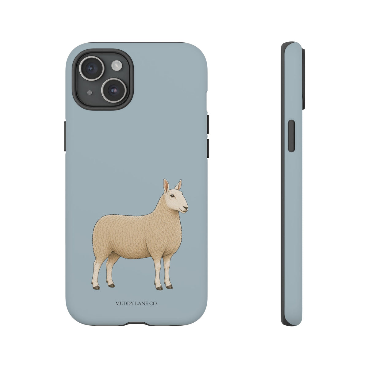 Border Leicester Tough Phone Case in Dusty Blue Matte