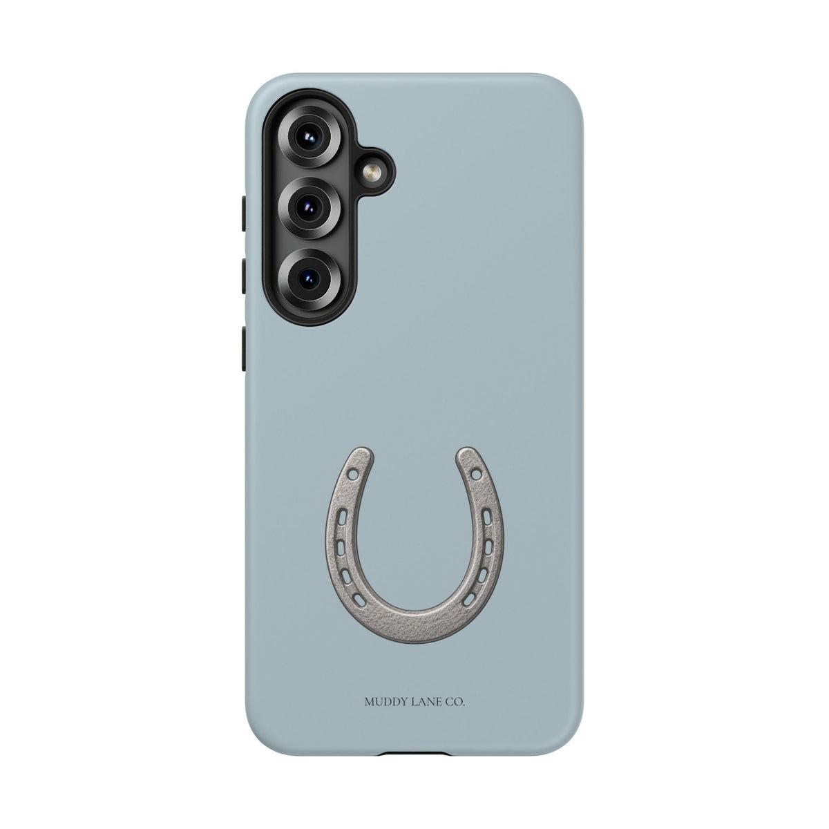 Horseshoe Tough Phone Case in Dusty Blue Matte