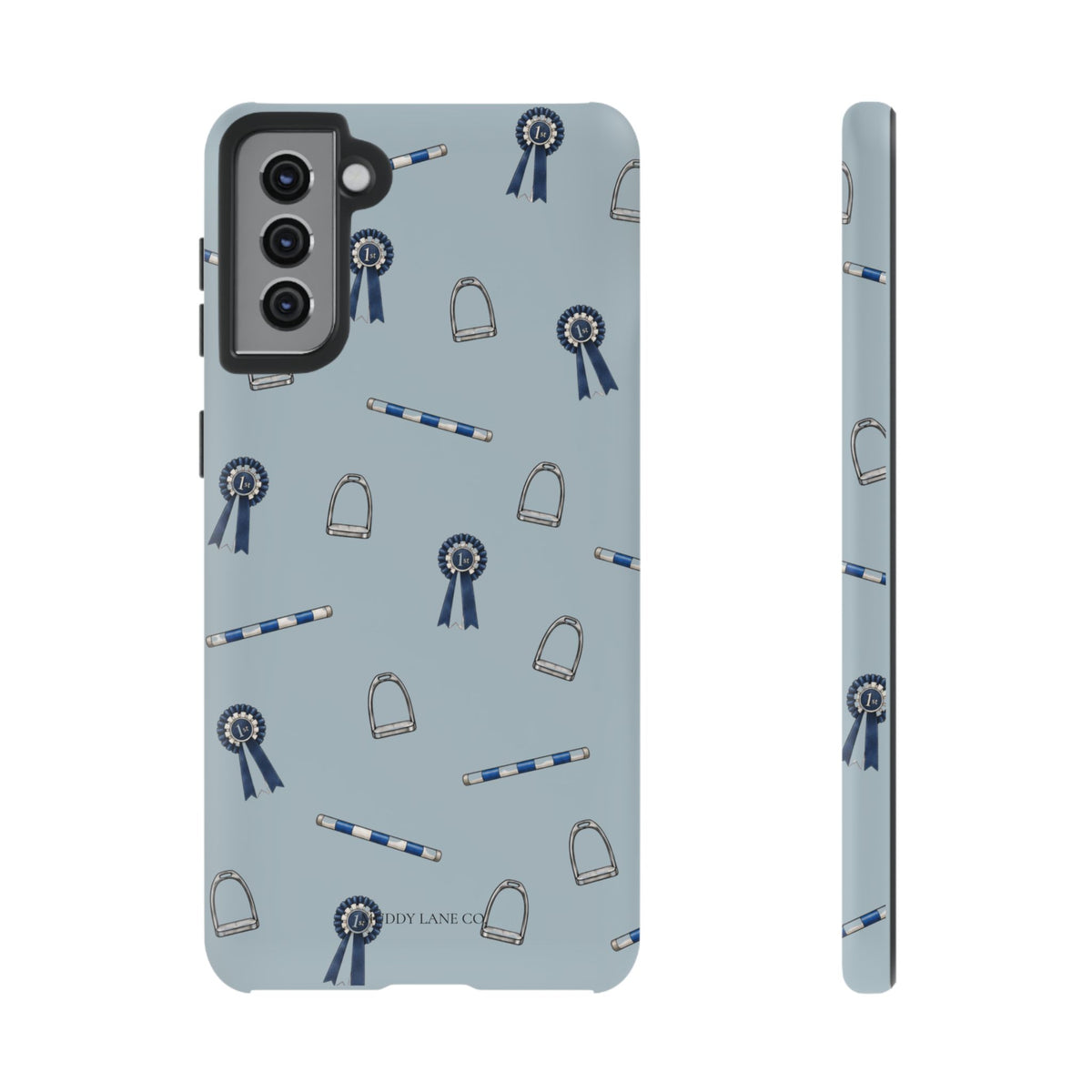 Show Day Pattern Tough Phone Case in Dusty Blue Matte