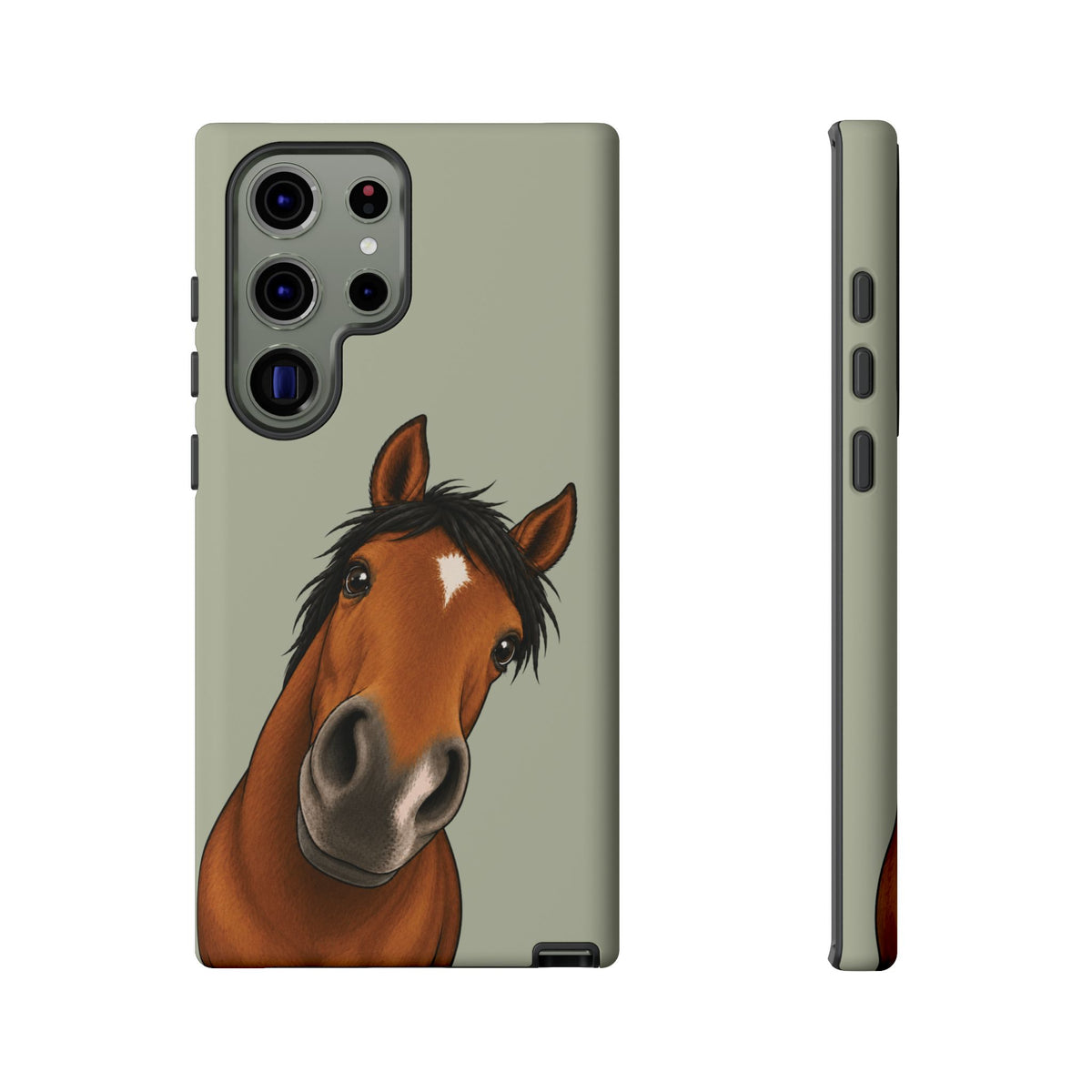Boop Horse Tough Phone Case in Light Sage Matte
