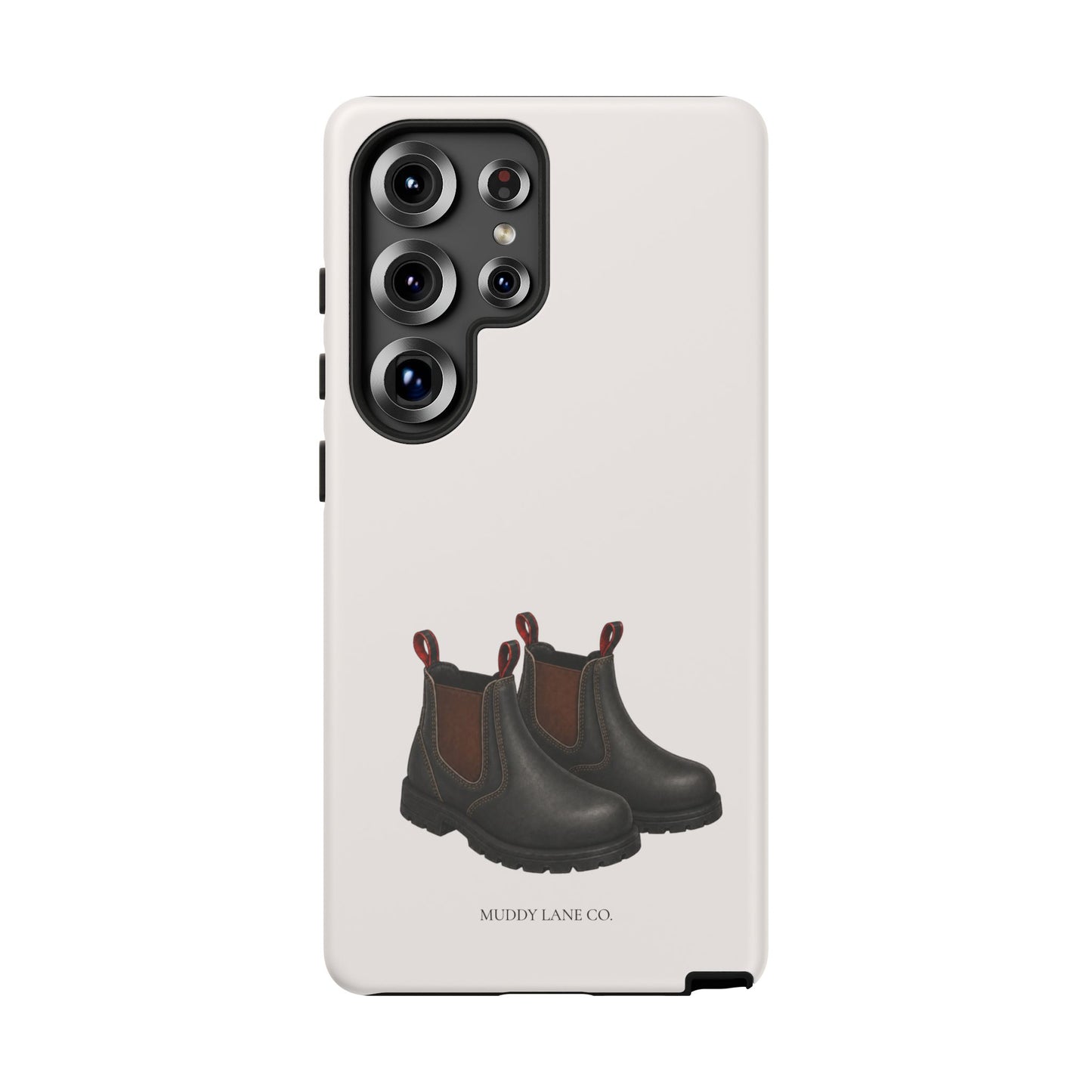 Yard Boots Tough Phone Case in Warm Cream Matte