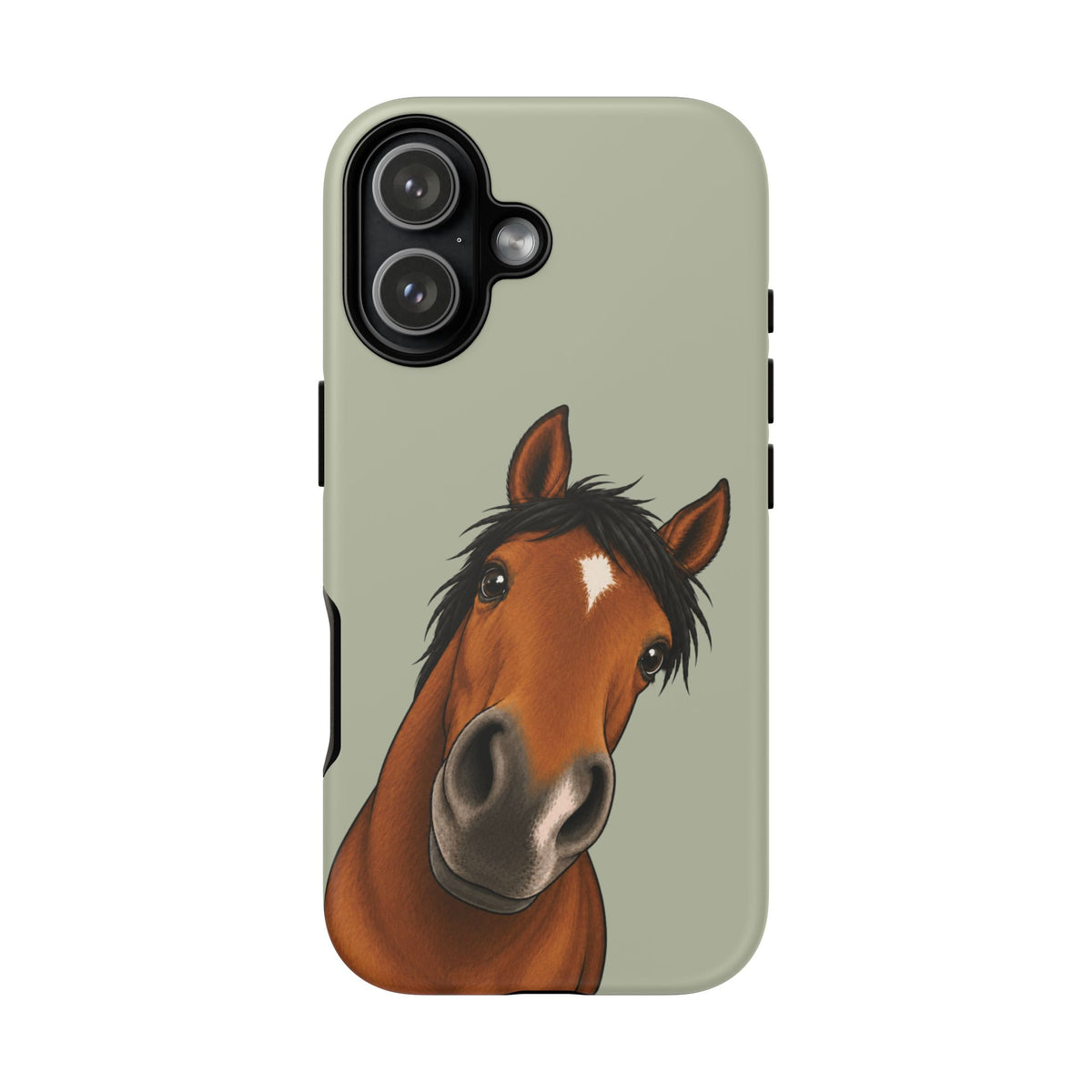 Boop Horse Tough Phone Case in Light Sage Matte