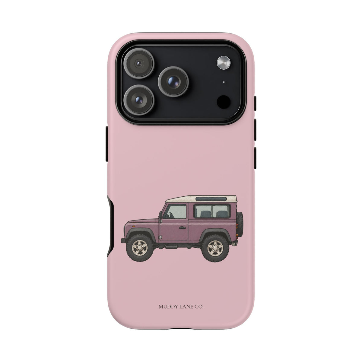 Pink Classic 4x4 Tough Phone Case in Soft Rosette Pink Matte