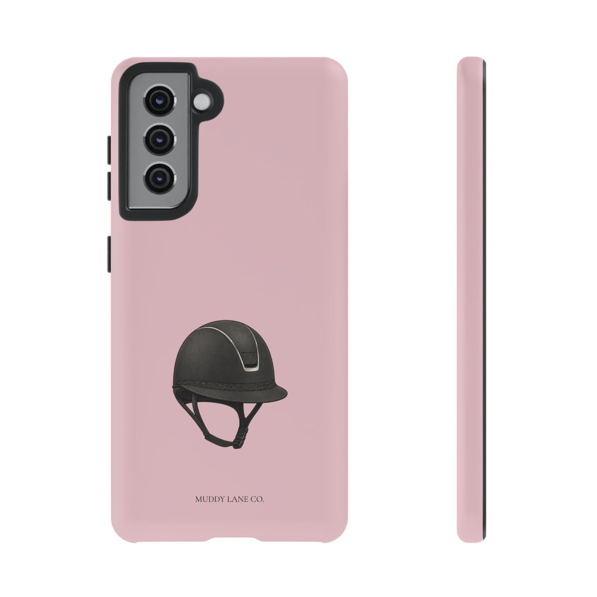 Riding Helmet Tough Phone Case in Soft Rosette Pink Matte