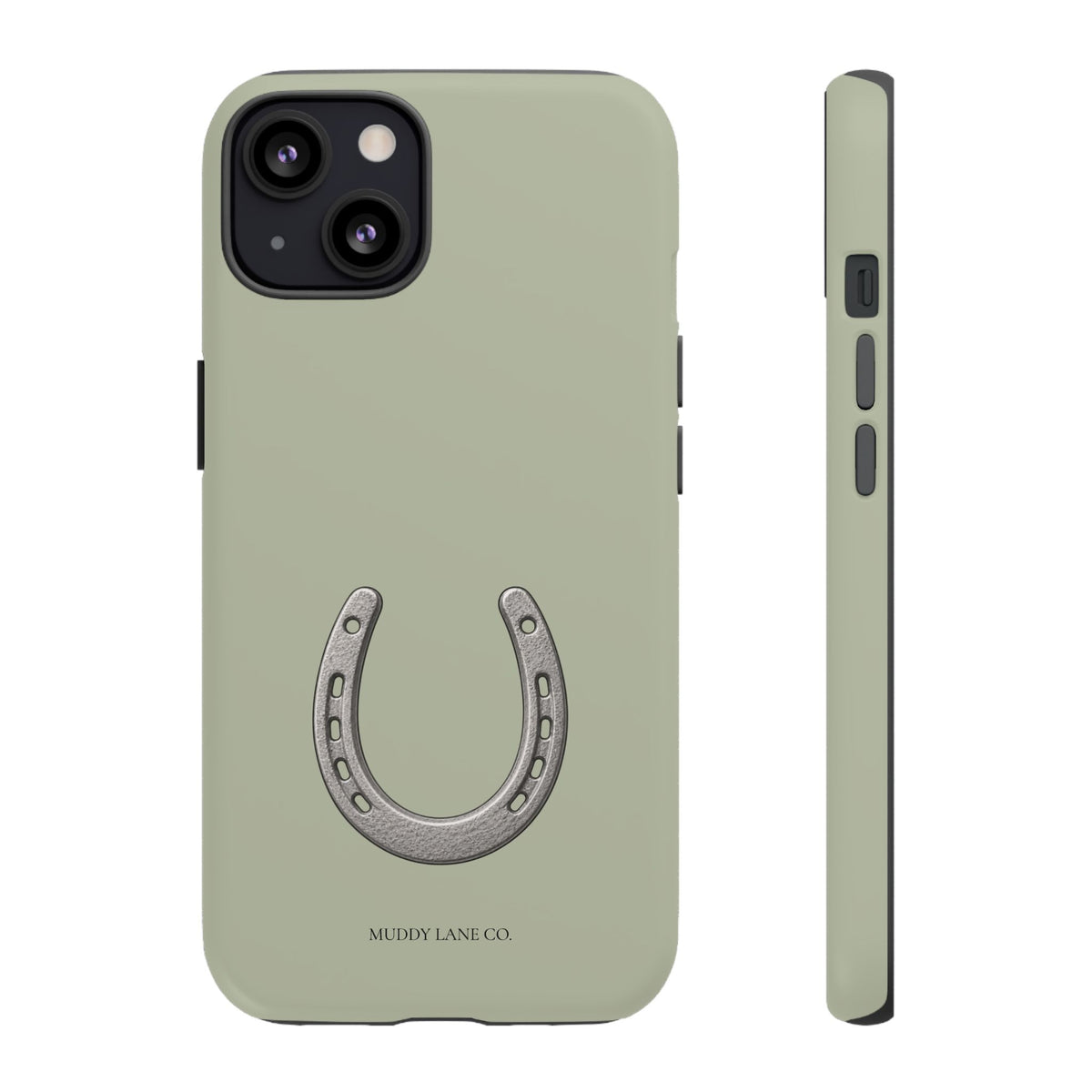 Horseshoe Tough Phone Case in Light Sage Matte