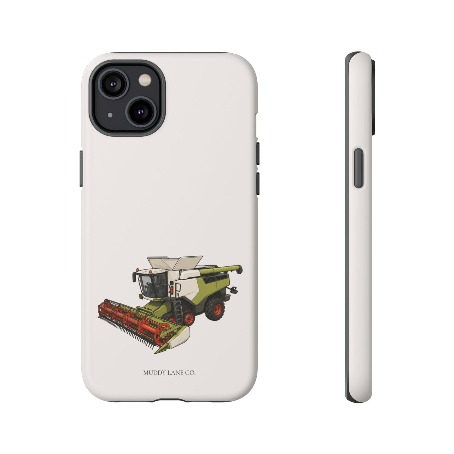 Combine Harvester Tough Phone Case in Warm Cream Matte