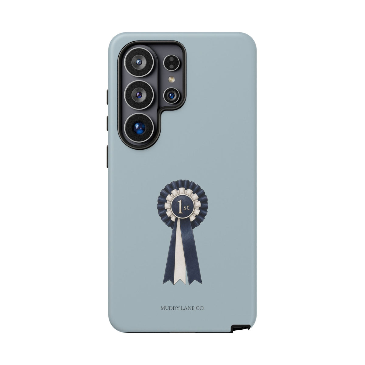 Rosette Tough Phone Case in Dusty Blue Matte
