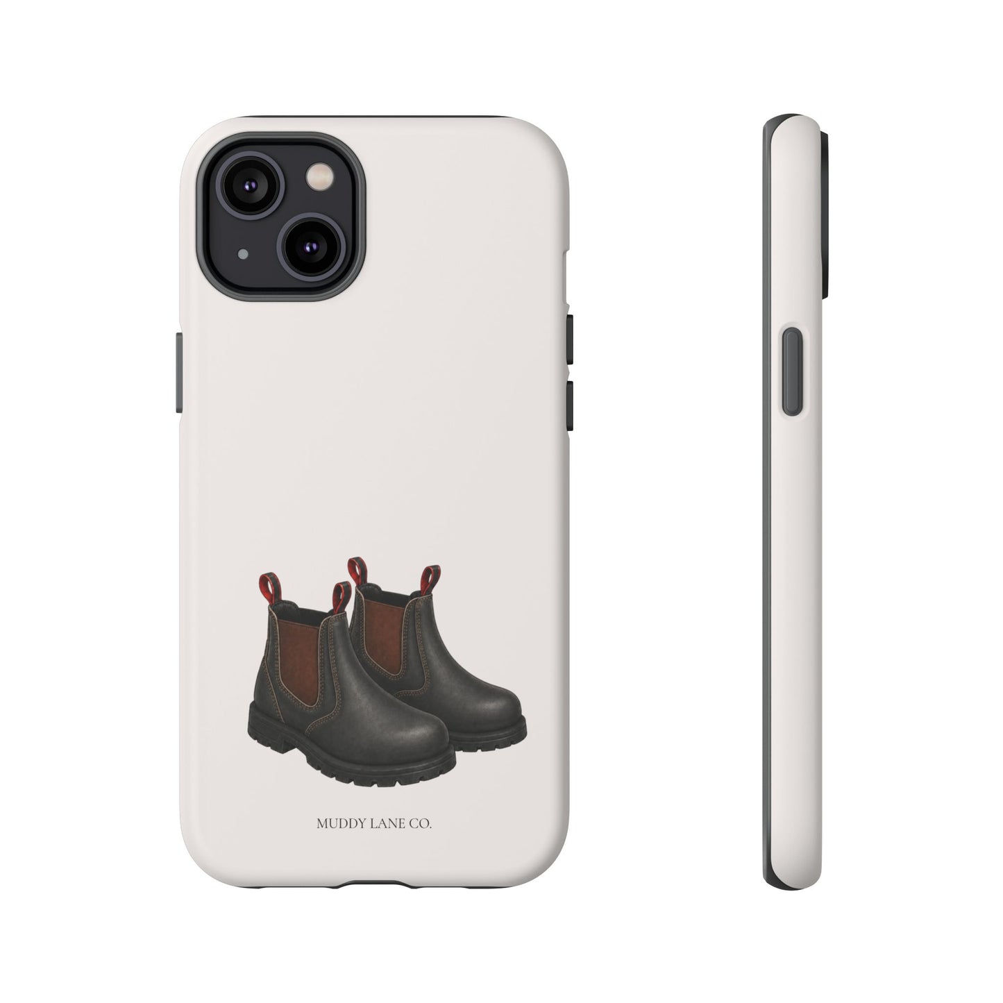 Yard Boots Tough Phone Case in Warm Cream Matte