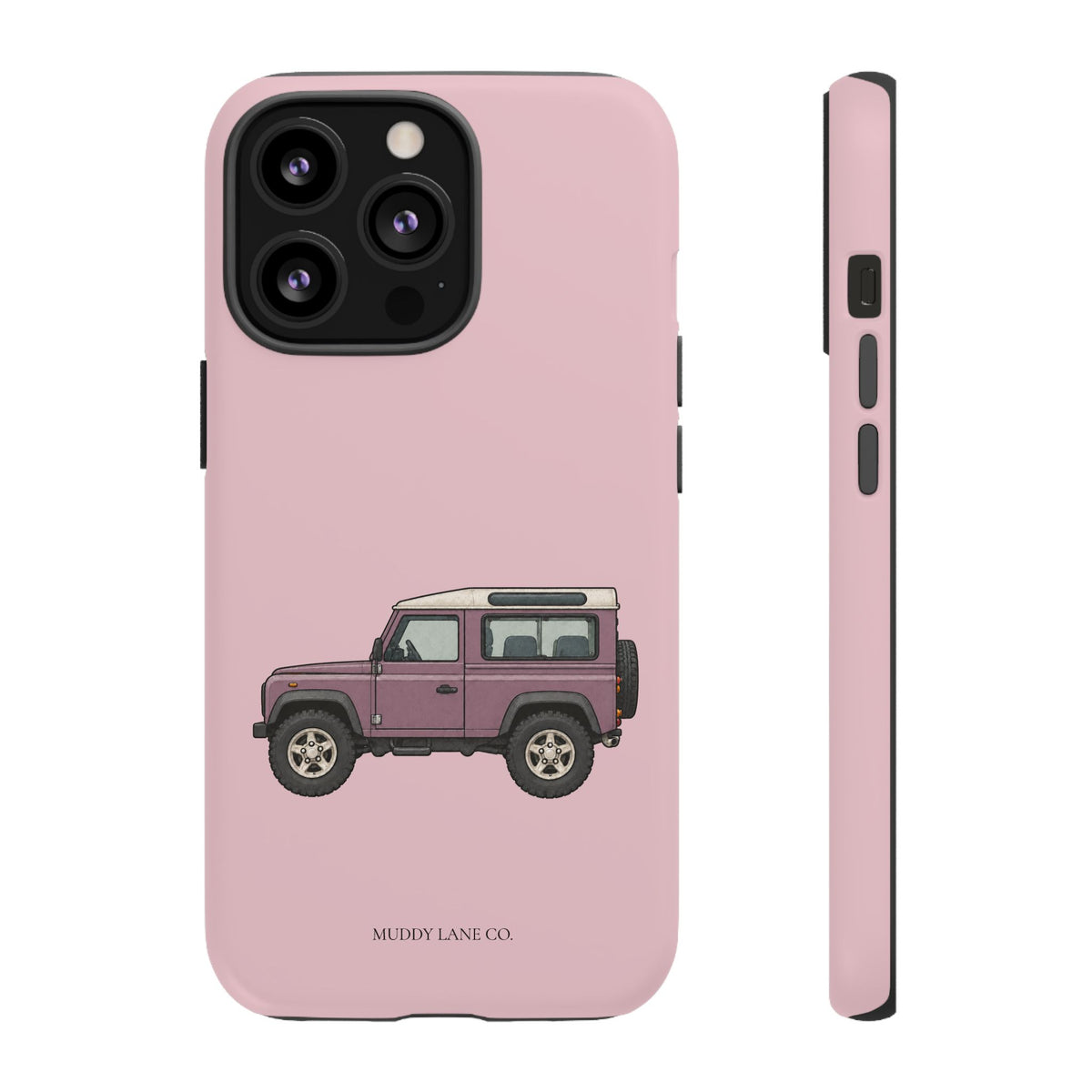 Pink Classic 4x4 Tough Phone Case in Soft Rosette Pink Matte