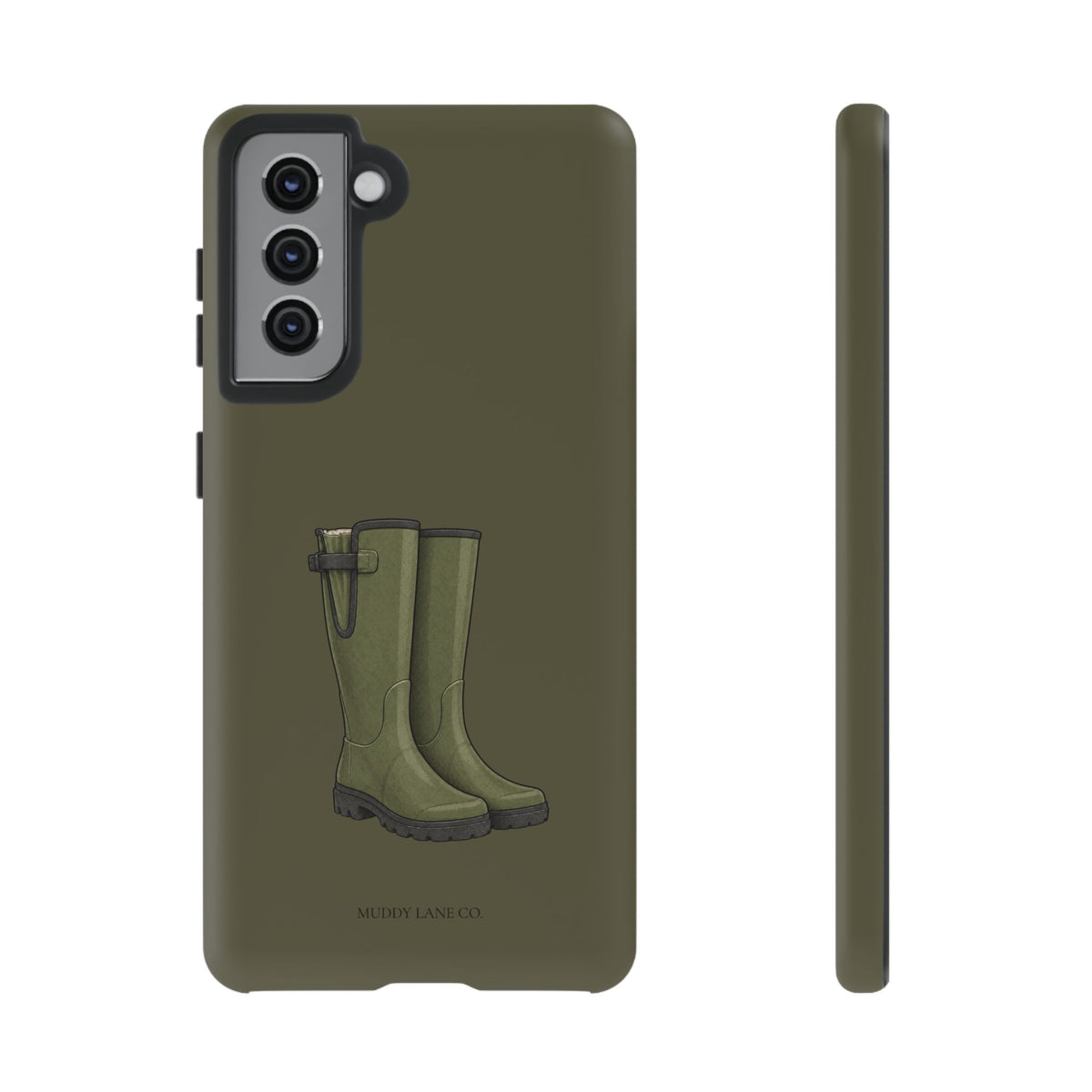 Wellies Tough Phone Case in Muddy Green Matte