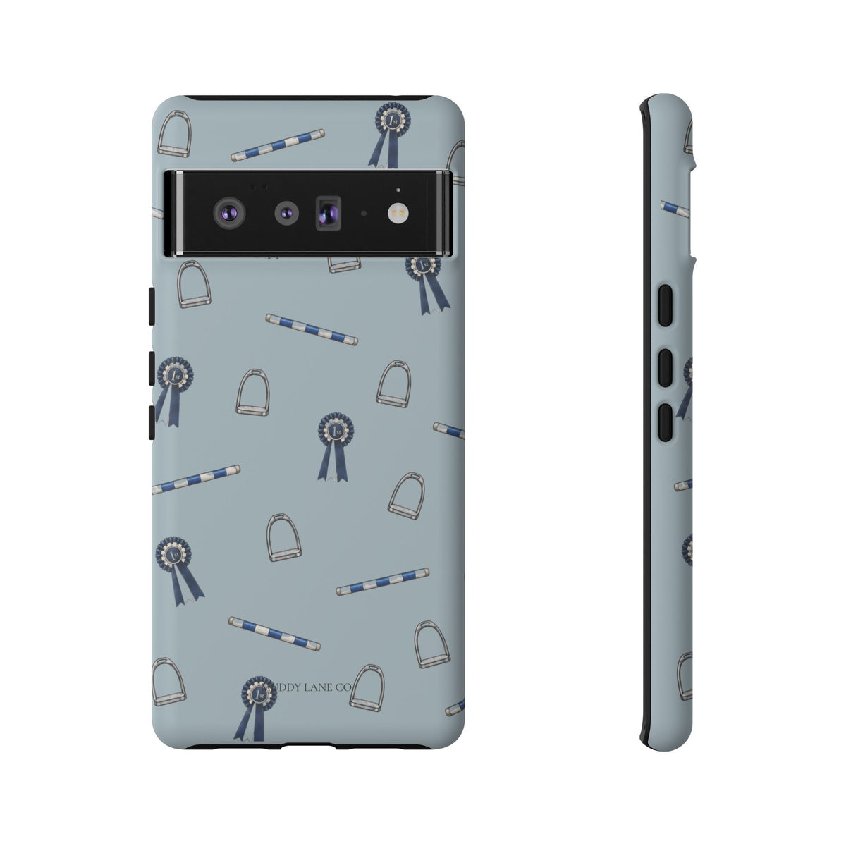 Show Day Pattern Tough Phone Case in Dusty Blue Matte