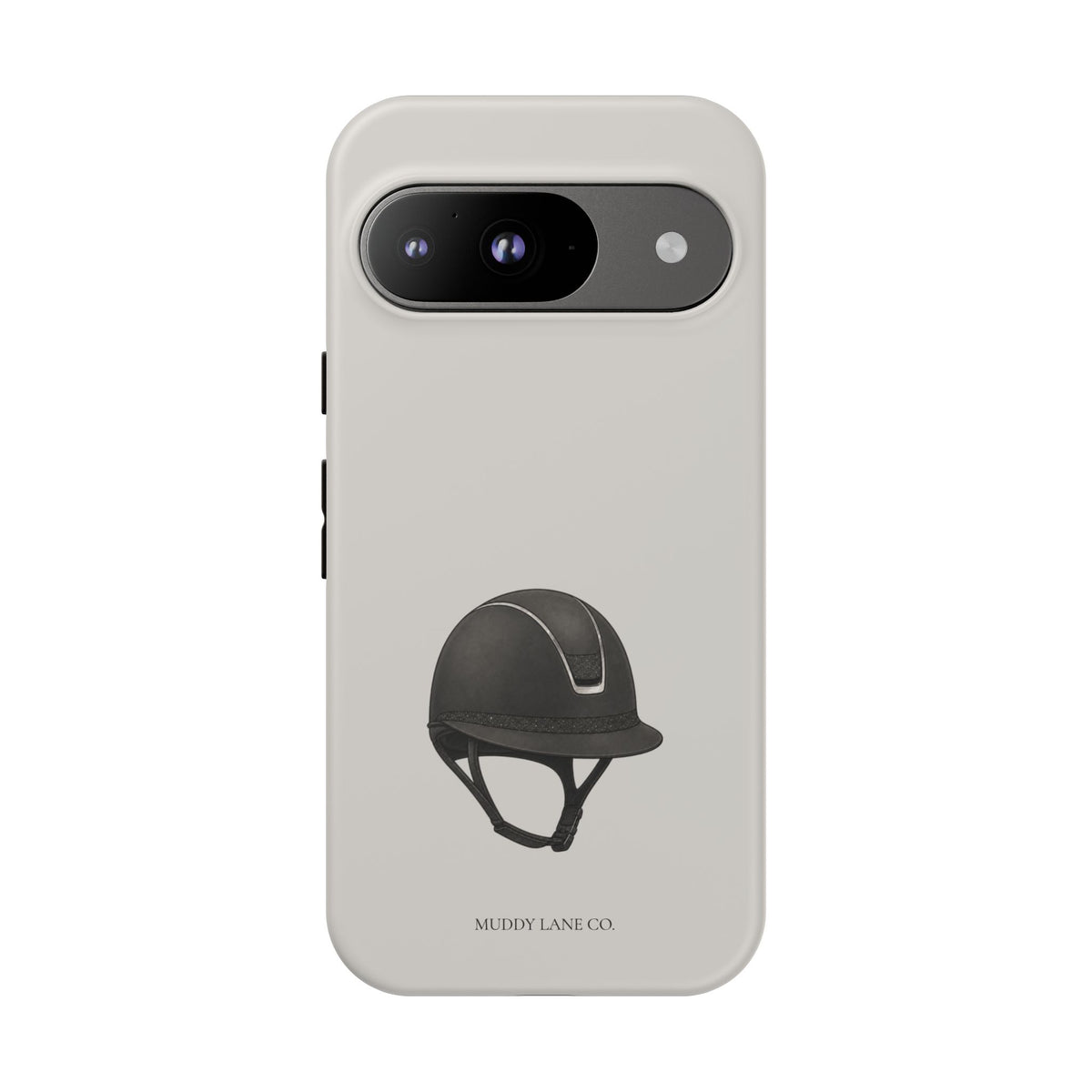Riding Helmet Tough Phone Case in Soft Grey Matte