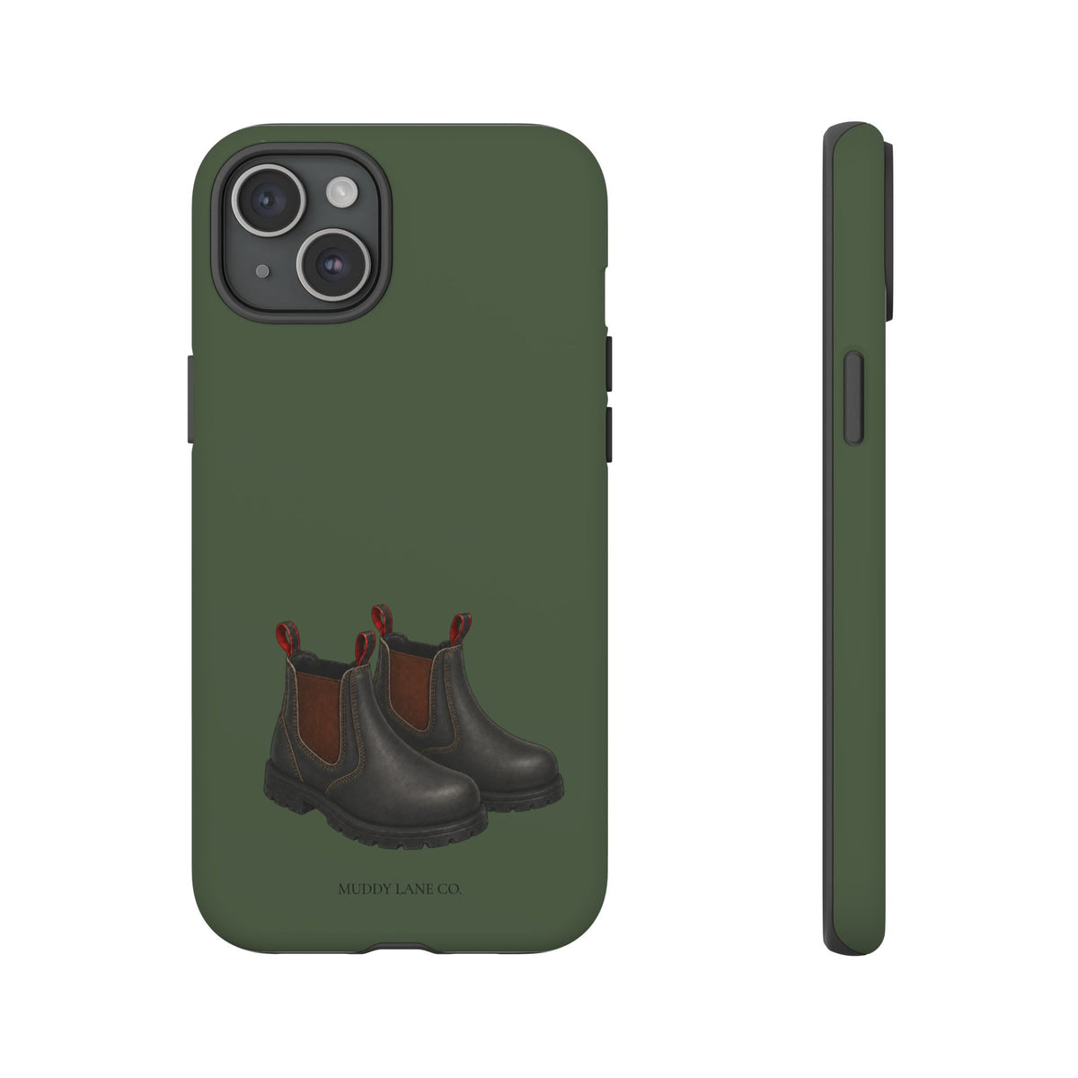 Yard Boots Tough Phone Case in Forest Green Matte