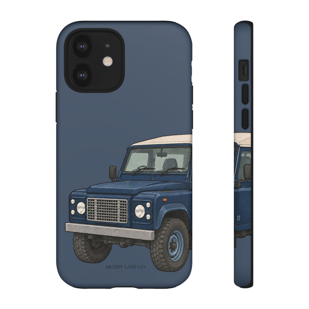Blue Classic 4x4 Close-Up Tough Phone Case in Deep Navy Matte