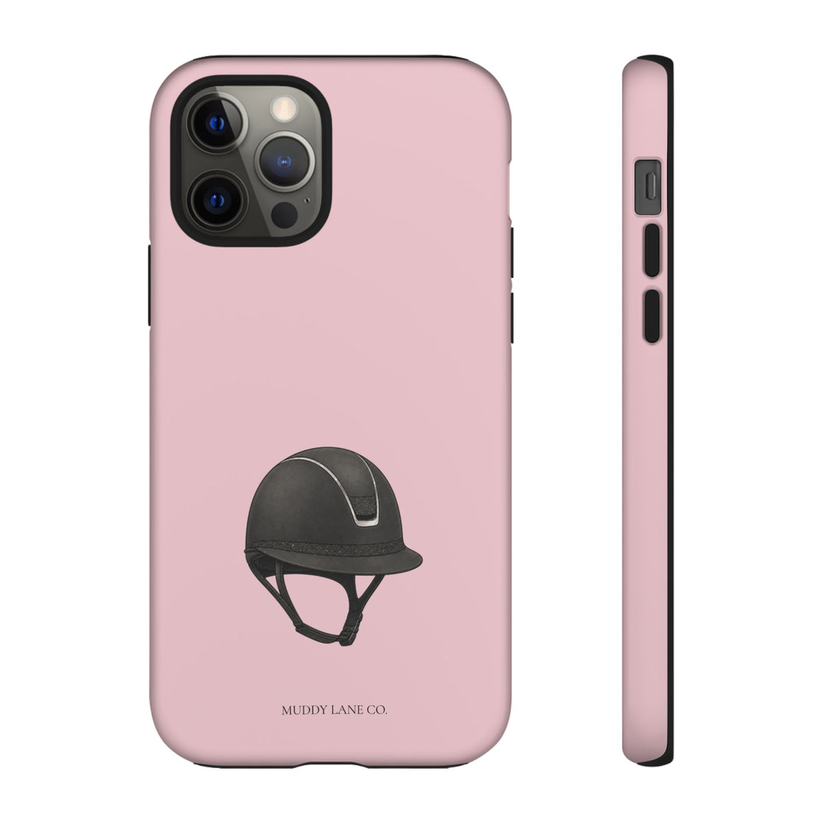 Riding Helmet Tough Phone Case in Soft Rosette Pink Matte