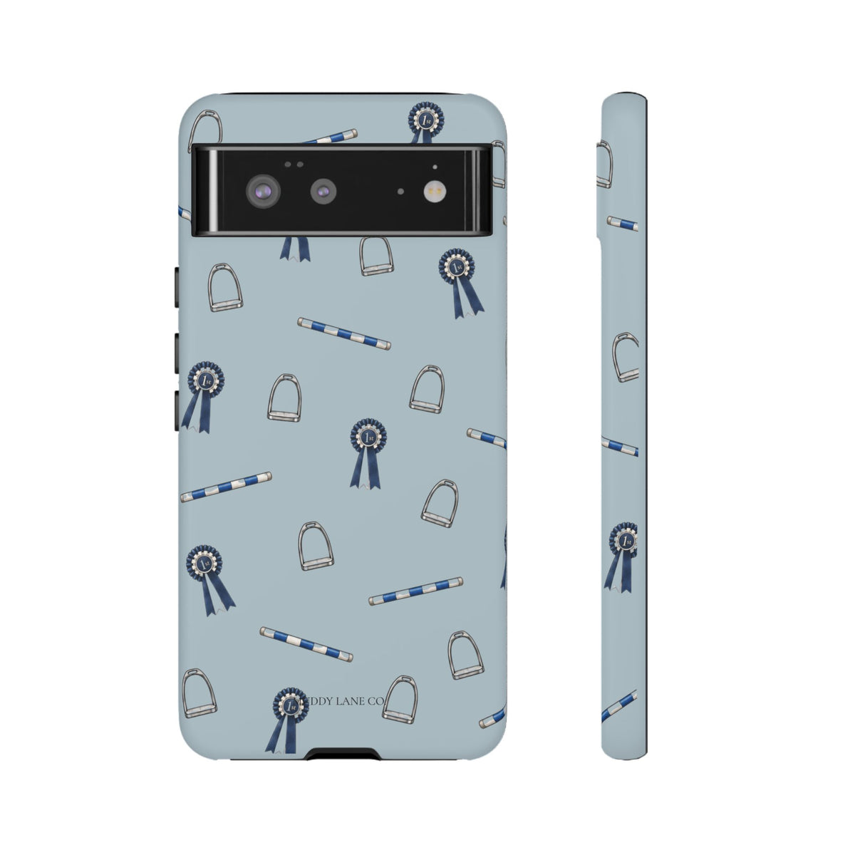 Show Day Pattern Tough Phone Case in Dusty Blue Matte