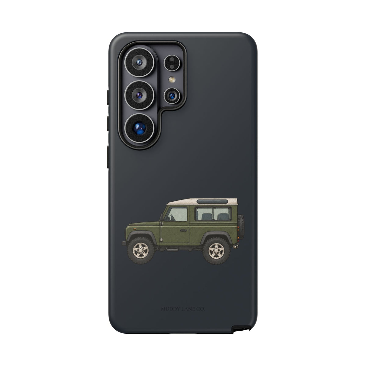 Green Classic 4x4 Tough Phone Case in Charcoal Navy Matte