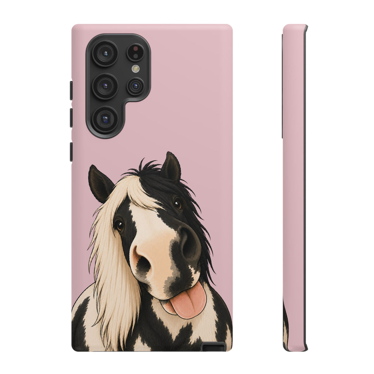 Cheeky Cob Tough Phone Case in Soft Rosette Pink Matte