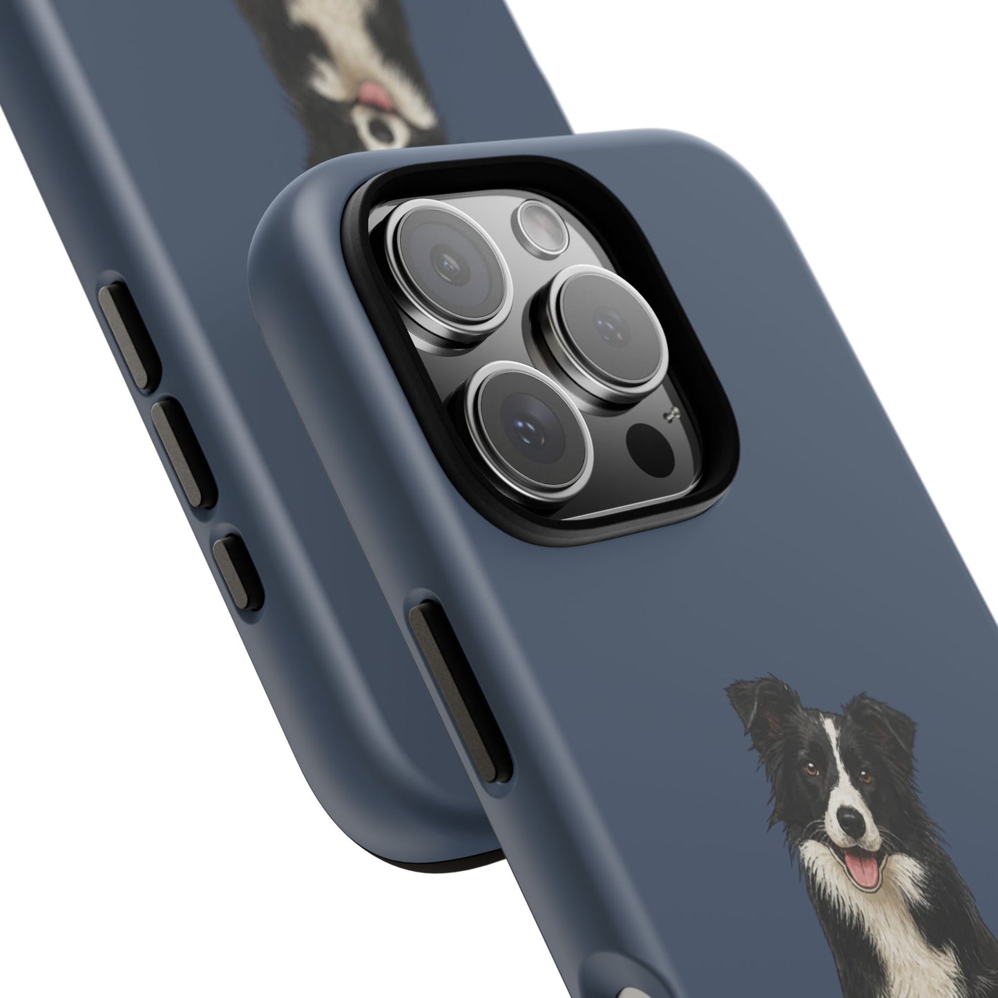 Border Collie Tough Phone Case in Deep Navy Matte