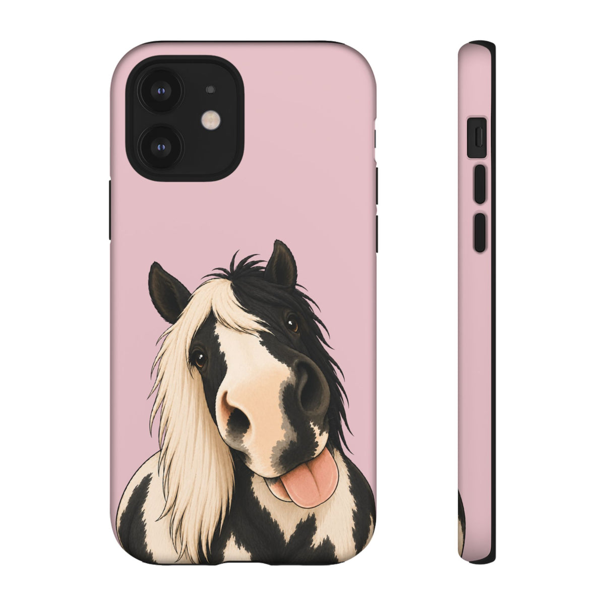 Cheeky Cob Tough Phone Case in Soft Rosette Pink Matte