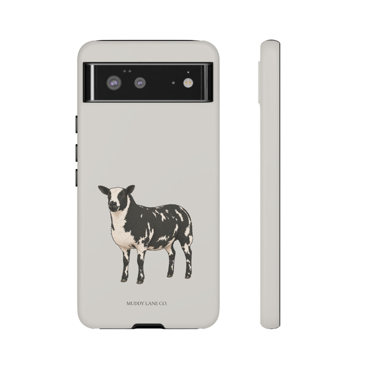 Dutch Spotted Sheep Tough Phone Case in Soft Grey Matte