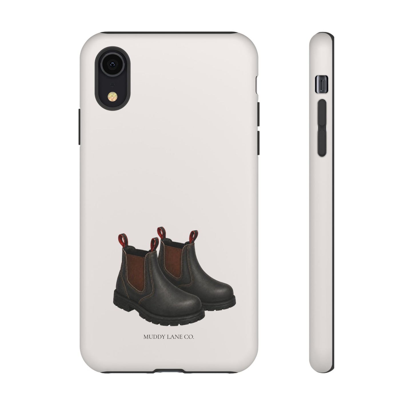 Yard Boots Tough Phone Case in Warm Cream Matte