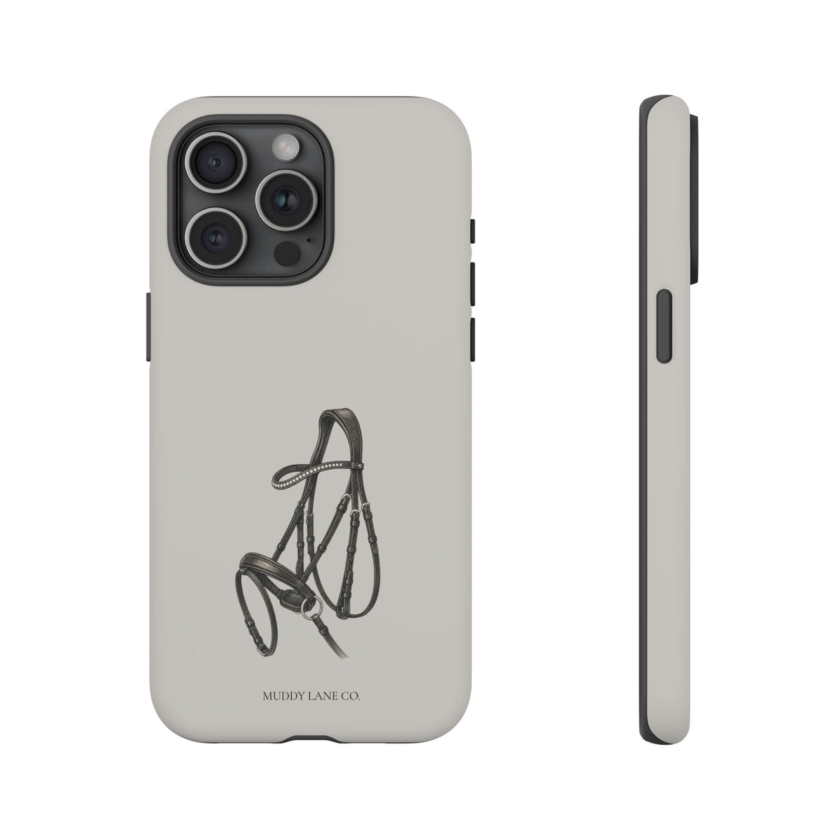 Bridle Tough Phone Case in Soft Grey Matte
