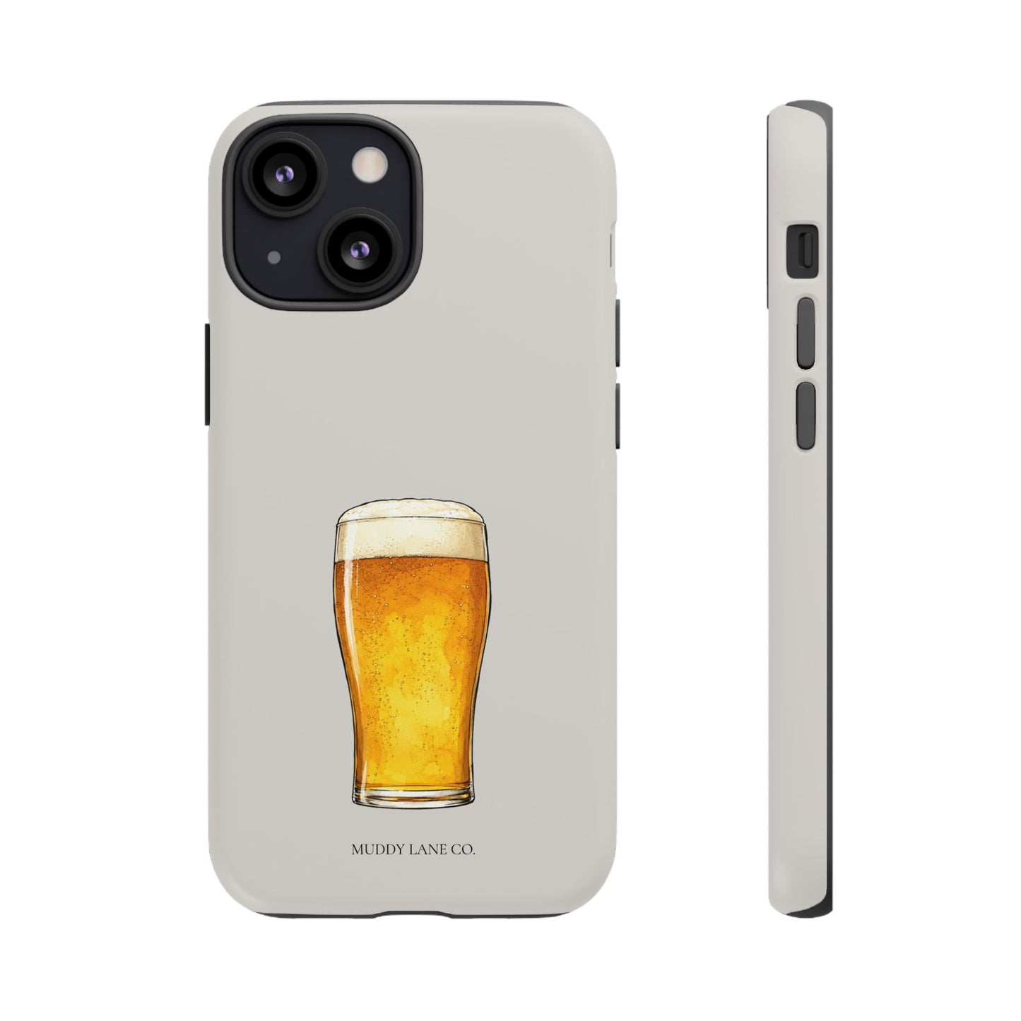 Pub Pint Tough Phone Case in Soft Grey Matte
