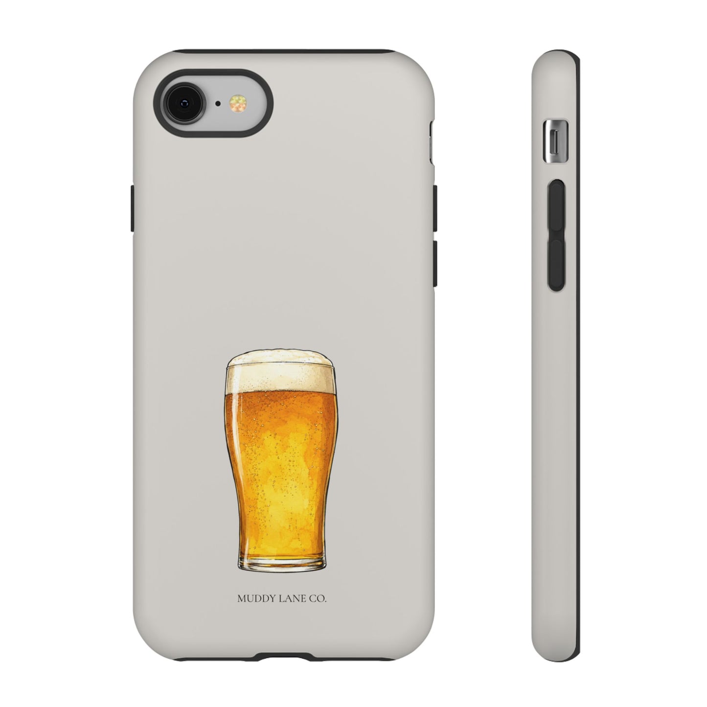Pub Pint Tough Phone Case in Soft Grey Matte